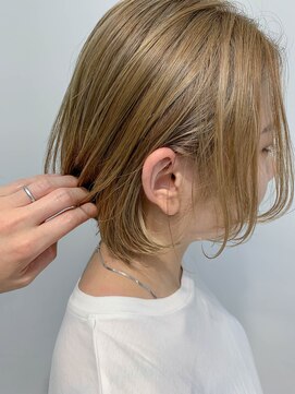 テトヘアー(teto hair) bob (ミルクティブロンド、ベージュ、ボブ)