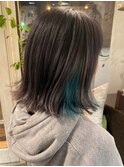 【Soar】グレージュアッシュ×インナー・サワーグリーン