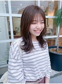 ブリーチなしのアッシュベージュカラー