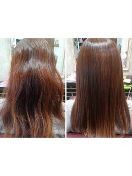 【西飾磨/駐車場あり】髪質改善ストレートで広がり・パサつきを改善し触れたくなるうるツヤ美髪を実現♪