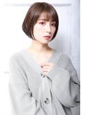 大人可愛い２０代３０代４０代小顔ペールベージュ 丸みボブA5
