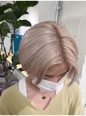 ホワイトベージュ/ホワイトブロンド/ケアブリーチ/ハイトーン