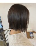 切りっぱなし×オリーブベージュ