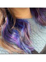 アローズ 玉名店(arose)&nbsp;小顔大人可愛いインナーラベンダーブルー10代20代30代