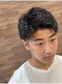 Toshima×ツーブロ×刈り上げ×アップバング