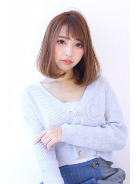 オーロ(ORO) 20代30代40代50代前髪で小顔似合わせミルクティーベージュ