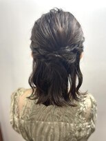 およばれヘアアレンジ　結婚式