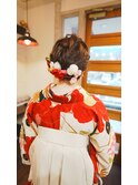#ヘアアレンジ#編み込み#浴衣ヘア#浴衣アレンジ#アップスタイル