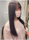 透明感あるトーンダウンカラーアッシュグレー【加藤沙久楽】