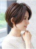 前髪なし大人ショートボブ20代30代40代【AIN.表参道】川原大地