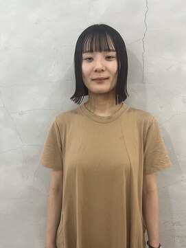 エンドリンク(endlink) シースルーバング×ぱつっとボブ