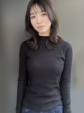 ラウンジ モリオ イケブクロ(Lounge MORIO Ikebukuro) 【morio池袋】外ハネセミロング前髪小顔カット♪