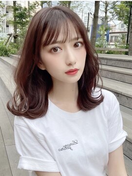 コア 銀座(COA) ハッシュカット/フルバング/似合わせカット/レッドブラウン/銀座