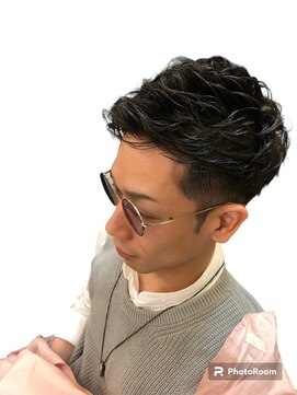 銀座マツナガ 神田店 モテ髪！さわやかツーブロック癖毛風～