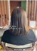 大人可愛い大人美人くすみカラーアッシュグレーベージュ