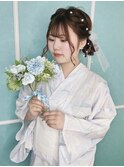 浴衣スタイル【クランソア】ヘアセット/ヘアメ/心斎橋