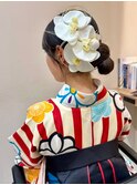 横浜卒業式ヘア着付け成人式浴衣ダブルカラーハイトーンカラー