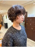 ショートボブ×パーマ