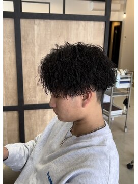 メンズギフト(men's GIFT) 刈り上げツーブロックツイストスパイラルパーマメンズマッシュ