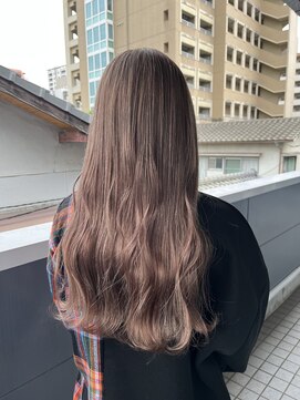 ロール(ROLL) カラー入れ放題　ブリーチ2回まで可能　ミルクティーベージュ