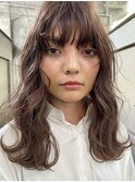 天神大名顔周りレイヤーカットミディアムボブタッセルボブ今泉