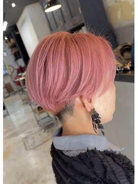 フロー(Flow) 刈り上げショート/ボーイッシュショート/ピンク【岩本大樹】