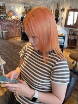 カリラ(CAOLILA)&nbsp;pail orange/オレンジカラー/ブリーチカラー