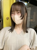 ミリ(mm)&nbsp;レイヤーカット オリーブベージュ カラー 韓国 髪質改善 仙台