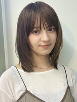 ガーデン 銀座(GARDEN)&nbsp;顔まわりレイヤー/大人ミディアム/ナチュラルブラウン/透明感/秋