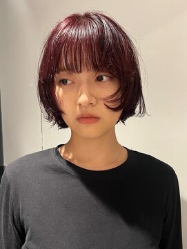 ロールアップスリーブス(ROLL UP SLEEVES) レイヤーボブ/ボルドーカラー