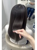 髪質改善縮毛矯正と透明感カラーでイメチェン!