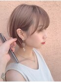 髪質改善/大人ガーリー/似合わせカット/ショートボブ前髪/仙台