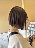 前下がりパツッとボブ