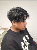 MEN’S HAIR/波巻ツイストスパイラル/フェザーパーマ/伊勢崎