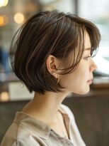 トリッカバルコニー ハヤマ(tricca Balcony Hayama)&nbsp;耳掛けショート/ショートボブ/ブラウンベージュ