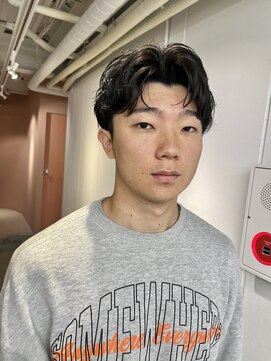 Men's JILI 【JILI】センターパート 色気ニュアンスカール メンズ ◎上辻