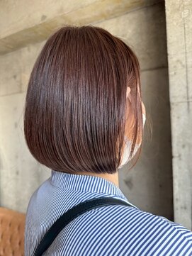 ヘアーアンドメイク ファット(Hair&Make PHAT) 大人可愛い丸み小顔ボブ×うるツヤブラウン透明感カラー