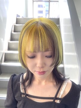 オーストヘアー ミコ(Aust hair Mico) イエローアンブレラカラー×ブラック