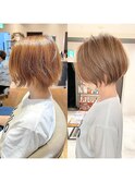 30代/40代/50代◎絶壁解消/白髪ぼかし/大人ショートボブ【湯本】