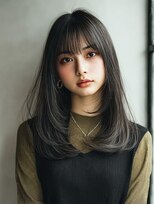ダル 渋谷/表参道(DAL.)&nbsp;レイヤーカット/ダークグレージュ/ハッシュカット/前髪