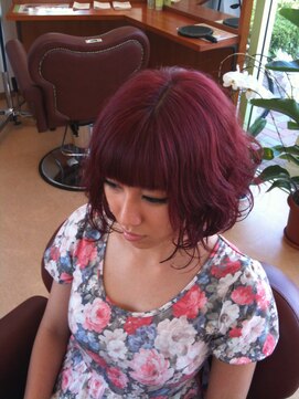 フレームフォーフェイス(Frame for face) モテカラー・ワインレッドベージュ