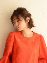 ヘアメイク アース ユーカリが丘店(HAIR & MAKE EARTH)&nbsp;くるりんぱアレンジ【ボブ】