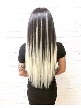 ヘアーエクステンド エフ 渋谷(f) ゴールドハイライトグラデーション