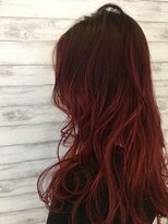 ファム 横川店(femme)&nbsp;Aラインロング×ハイライトレッド