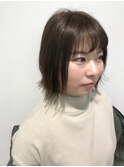 脱暗髪!!透け感アッシュ