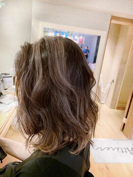 ヘアサロン アティリー(Hair Salon Attirer) 西梅田/ボブ/グレーベージュ/白髪ぼかし【Attirer飯田裕之】