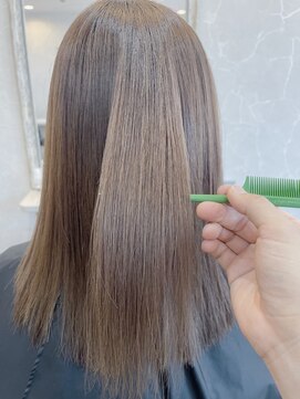 ジーナ 銀座(Zina) 髪質改善＊マロンベージュ＊20代30代40代＊かきあげ【Zina銀座】