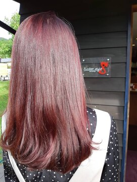 ナンバーエイト(number eight) スカーレット可愛いナチュラルピンク×ゆるめ毛先カール★