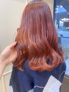 ヴィーヴォ 天六店(VIVO) 【VIVO】西屋綾香 ピンクオレンジ 韓国カラー ダブルカラー