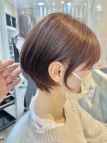 デイジー インデックスヘア 大島店(DAISY index hair)&nbsp;パールベージュ×ミントアッシュ×レディースショート×小顔ボブ